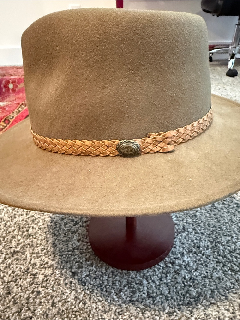 Crushable Mountain View Wool Felt Cowboy Hat Tan large USA